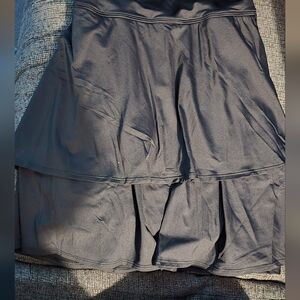 Lands' End Black Skater Skirt